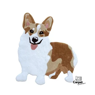 Dywan w kształcie psa, welsh corgi - Dywany - miniaturka - grafika 1