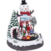 Ozdoby bożonarodzeniowe - Ruchoma dekoracja zimowa, LED, 29 cm - miniaturka - grafika 1