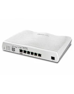 Draytek Vigor 2866 Vdsl2 Super V. Modemrouter M. G.Fast Retail (V2866DEATCH) - Karty sieciowe - miniaturka - grafika 1