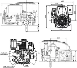SILNIK LONCIN LC1P92F DO TRAKTORKA SPALINOWY BENZYNOWY 1P92 - Silniki spalinowe - miniaturka - grafika 14