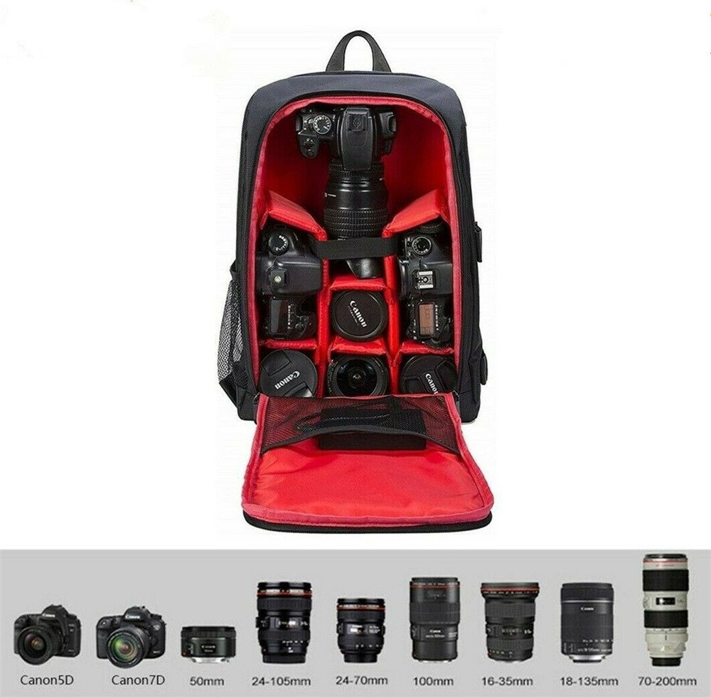 WISFOR plecak na aparat wodoodporny plecak fotograficzny torba podróżna na laptopa Canon Nikon Sony pokrowiec przeciwdeszczowy