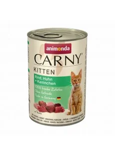 Animonda Carny Kitten Kurczak + Królik Puszka 400g - Mokra karma dla kotów - miniaturka - grafika 4