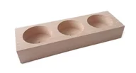 Świeczniki - Świecznik płaski 3-otworowy - miniaturka - grafika 1