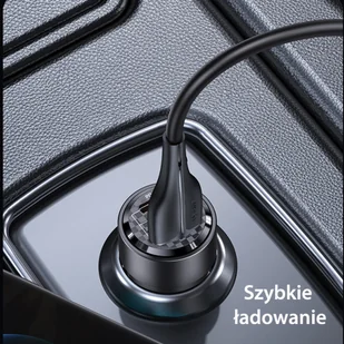 USAMS Ład. sam. C39 USB+USB-C 60W Fast Charge czarny/black CC208CC01 (US-CC208) - Ładowarki samochodowe - miniaturka - grafika 13
