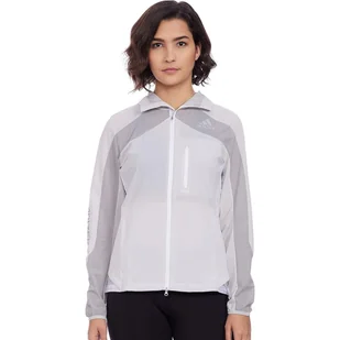 Kurtka damska Adidas Marathon szara wiatrówka oddychająca-M - Kurtki damskie - miniaturka - grafika 1