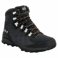 Moda i Uroda OUTLET - Jack Wolfskin Refugio Texapore Mid M Buty Outdoorowe, Phantom Burly Yellow Xt, 46 Eu - miniaturka - grafika 1