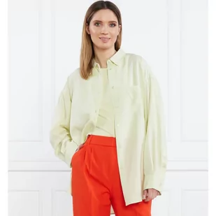 Samsøe Samsøe Koszula LUA | Relaxed fit | z dodatkiem lnu - Koszule damskie - miniaturka - grafika 1