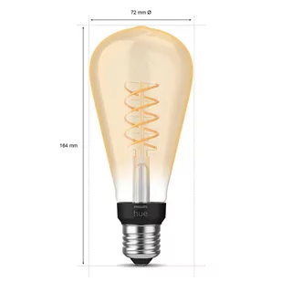 Philips Hue White E27 7W Filament ST72 550lm - Systemy inteligentnych domów - miniaturka - grafika 4
