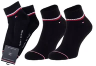Skarpetki męskie - Tommy Hilfiger Męskie Skarpety Skarpetki Stopki 2P Black 100001094 200 43-46 - miniaturka - grafika 1