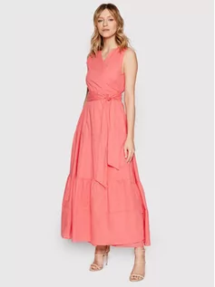 Sukienki - Fracomina Sukienka letnia FR22SD3005W40501 Różowy Regular Fit - grafika 1