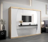 Szafy - MINIO szafa 250 cm ELYPSE dąb sonoma / biały matowy - miniaturka - grafika 1