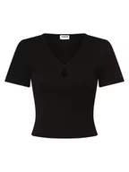 Koszulki i topy damskie - Noisy May - T-shirt damski  Maya, czarny - miniaturka - grafika 1