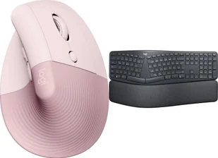 Logitech Lift Rose 910-006478 + Ergo K860 920-010108 - Myszki - miniaturka - grafika 1