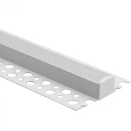 Oprawy, klosze i abażury - Profil Aluminiowy Natynkowy Bia³y do LED do P³yt KARTON / GIPS 2m z MroŸnym Kloszem i Zaœlepkami Ecolight - miniaturka - grafika 1