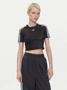 adidas T-Shirt adicolor Teamgeist Baby JD0268 Czarny Slim Fit - Koszulki i topy damskie - miniaturka - grafika 1