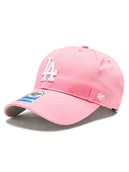Czapki dla dzieci - 47 Brand Czapka z daszkiem MLB Los Angeles Dodgers Raised Basic '47 MVP B-RAC12CTP-RSA Różowy - miniaturka - grafika 1