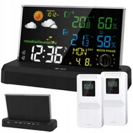 Stacje pogodowe - Stacja Pogodowa Bezprzewodowa Meteo 2x Czujnik Higrometr Barometr Pogody - miniaturka - grafika 1