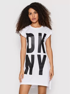 Bluzki damskie - DKNY Tunika P1RHRB2M Biały Regular Fit - grafika 1