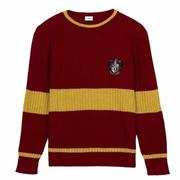 Swetry męskie - CERDÁ LIFE'S LITTLE MOMENTS - Męski i damski sweter z dzianiny Harry Potter z okrągłym dekoltem i długim rękawem w stylu Tricot - Oficjalna licencja Warner Bros, Czerwony, S - miniaturka - grafika 1