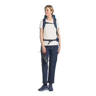 Damska koszulka z krótkim rękawem Jack Wolfskin PEAK GRAPHIC T W MTN stark white - XS - Koszulki i topy damskie - miniaturka - grafika 1