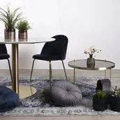 Ławy i stoliki kawowe - Okrągły stolik w kolorze złotym ø 70 cm Venezia – House Nordic - miniaturka - grafika 1