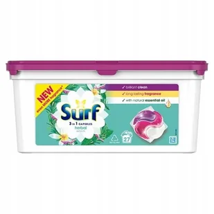 Surf extracts herbal 3w1 kapsułki do prania z olejkami eterycznymi 27 PRAŃ - Środki do prania - miniaturka - grafika 1