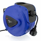 Przewody elektryczne - Przedłużacz na bębnie z automatycznym zwijakiem 10m kabel 230V - miniaturka - grafika 1