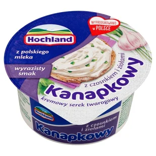 Hochland Kanapkowy Z Czosnkiem I Ziołami 130 G - Szybkie dania obiadowe - miniaturka - grafika 1