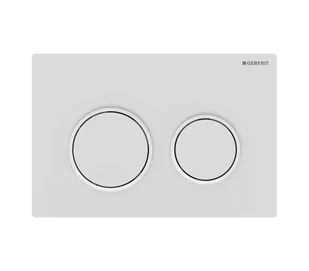 Geberit Omega20 - Kontrola spłukiwania, biały mat 115.085.01.1 - Przyciski spłukujące - miniaturka - grafika 1