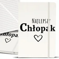 Notesy i bloczki - Notes Notatnik Bujo A5 Biały NAJLEPSZY CHŁOPAK Wz - miniaturka - grafika 1