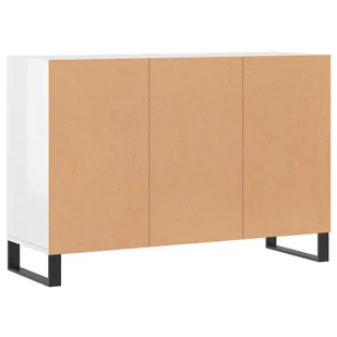 Szafka, biała z połyskiem, 103,5x35x70 cm Lumarko! - Szafki do salonu - miniaturka - grafika 7