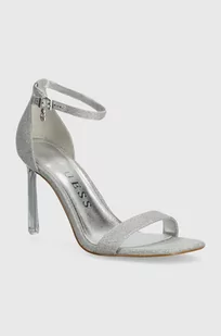 Guess sandały SHYLIE2 kolor srebrny FLJSH2 FAB03 - Sandały damskie - miniaturka - grafika 1