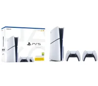 Konsole Playstation - Sony PlayStation 5 Slim E Chassis PS5 1TB z napędem Dodatkowy Pad Bundle - miniaturka - grafika 1