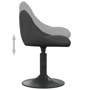 Krzesło stołowe, czarne, obite aksamitem - Krzesła - miniaturka - grafika 6