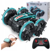 Zabawki zdalnie sterowane - Samochód Zdalnie Sterowany Rc Gestami Amfibia 2 Piloty 4X4 360° Pływający - miniaturka - grafika 1