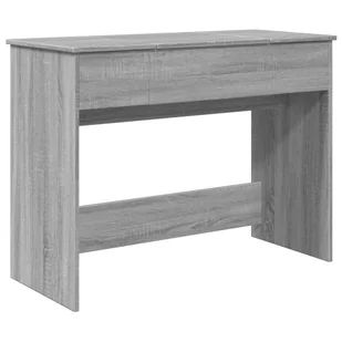 vidaXL Toaletka z lustrem szara Sonoma 100x45x76 cm - Toaletki - miniaturka - grafika 1
