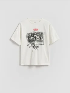 Reserved - T-shirt Stranger Things - złamana biel - Koszulki dla chłopców - miniaturka - grafika 1