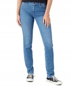 Spodnie damskie - Jeansy Wrangler Slim W28LLG34M Blue Pike 29/32 - miniaturka - grafika 1