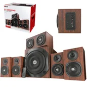 Głośniki i kolumny - Trust Vigor 5.1 brązowe - miniaturka - grafika 1