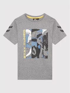 Koszulki dla chłopców - Hummel T-Shirt SPACE JAM Tres 215864 Szary Regular Fit - grafika 1