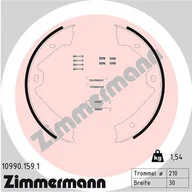 Szczęki hamulcowe - Szczęki hamulcowe ZIMMERMANN 109901591 7P0698525 VW TOUAREG 10- (RĘCZNY) - miniaturka - grafika 1