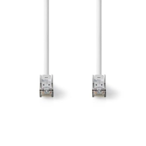 Nedis Cat 8.1 kabel sieciowy - S/FTP - wtyczka RJ45 - wtyczka RJ45-0,25 m - okrągły - LSZH - biały - etykieta