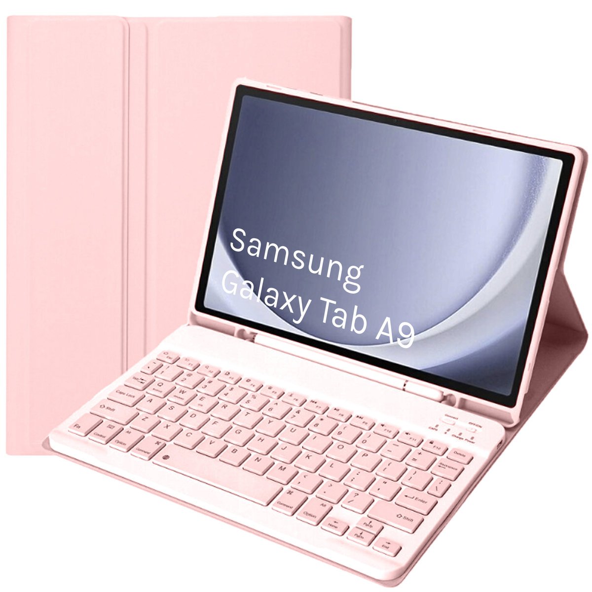 Etui klawiatura do Galaxy Tab A9 8.7 X110 Pink