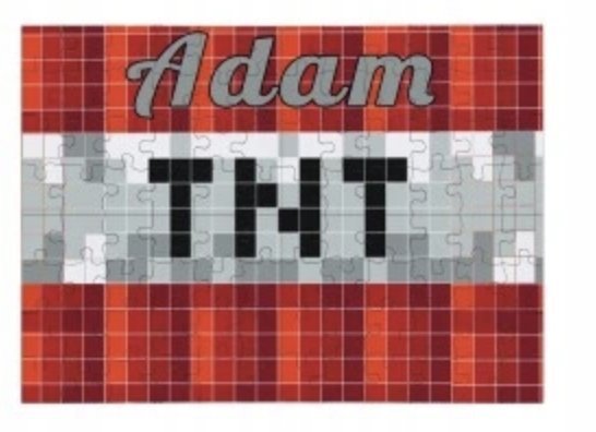 PUZZLE MINECRAFT GRA POSTACIE PREZENT A3 252 el z Nadrukiem + IMIĘ #44