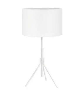 Markslojd Stojąca LAMPA stołowa SLING 107303 abażurowa LAMPKA nocna biała 107303 - Lampy stojące - miniaturka - grafika 1