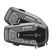 Zestawy głośnomówiące - Zestaw głośnomówiący Interphone U-COM6R pro uzavřené a otevřené přilbyTwin Pack (INTERPHOUCOM6RTP) Czarne - miniaturka - grafika 1