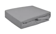 Prześcieradła - Ciemnoszare / grafitowe prześcieradło FROTTE z gumką 100x200 POLSKI PRODUC. - miniaturka - grafika 1