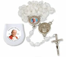 Jubileuszowy różaniec papieski - pamiątka 100- lecia urodzin św. Jana Pawła II - Różańce - miniaturka - grafika 1