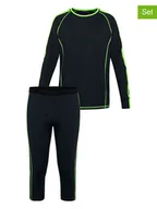 Kalesony - Chiemsee 2-częściowy zestaw bielizny sportowej w kolorze czarno-zielonym - miniaturka - grafika 1