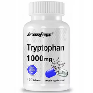 IronFlex Tryptophan 1000mg 100tabs - Witaminy i minerały dla sportowców - miniaturka - grafika 1